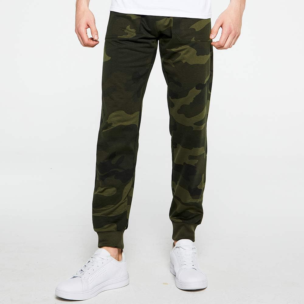 2 Piece Casual Tracksuits Camo Hoodie Jogging Sweatpants Suit