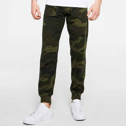 2 Piece Casual Tracksuits Camo Hoodie Jogging Sweatpants Suit