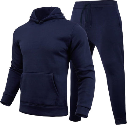 Hooded Sweatshirt 2 Pieces Set Casual Athletic Jogging Clothes