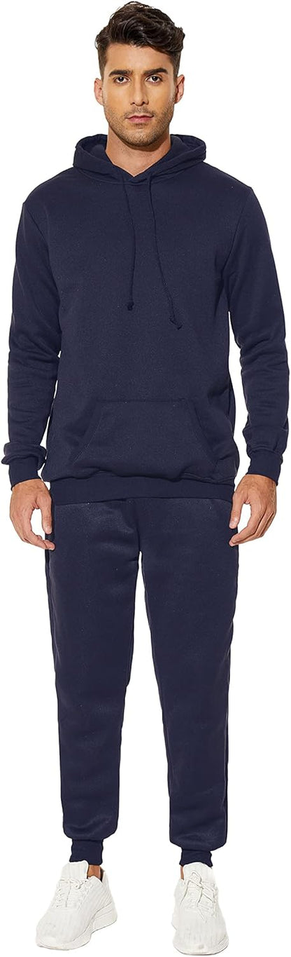 Hooded Sweatshirt 2 Pieces Set Casual Athletic Jogging Clothes