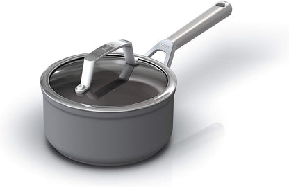 13 Piece Foodi NeverStick Hard Anodized Nonstick Cookware Set Oven Safe Grey