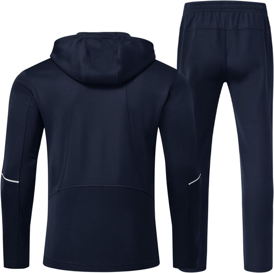 Men's Tracksuits Set Full Zip Jacket Hoodie Sweatsuit