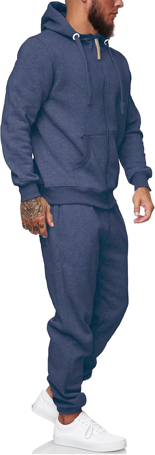Hoodie Suit for Men 2 Piece Men's Jogging Tracksuit Set
