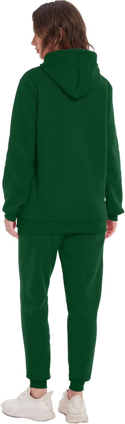 Hooded Sweatshirt 2 Pieces Set Casual Athletic Jogging Clothes