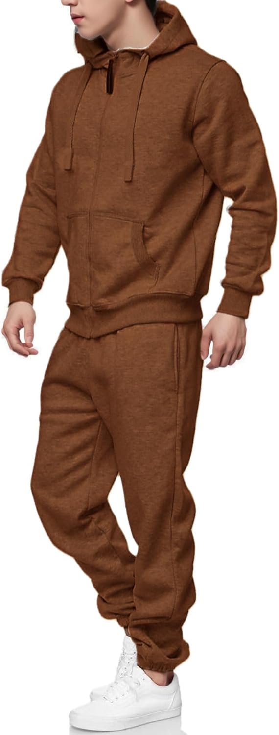 Hoodie Suit for Men 2 Piece Men's Jogging Tracksuit Set