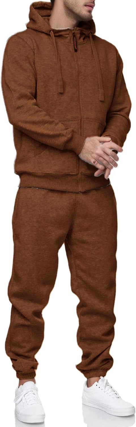 Hoodie Suit for Men 2 Piece Men's Jogging Tracksuit Set