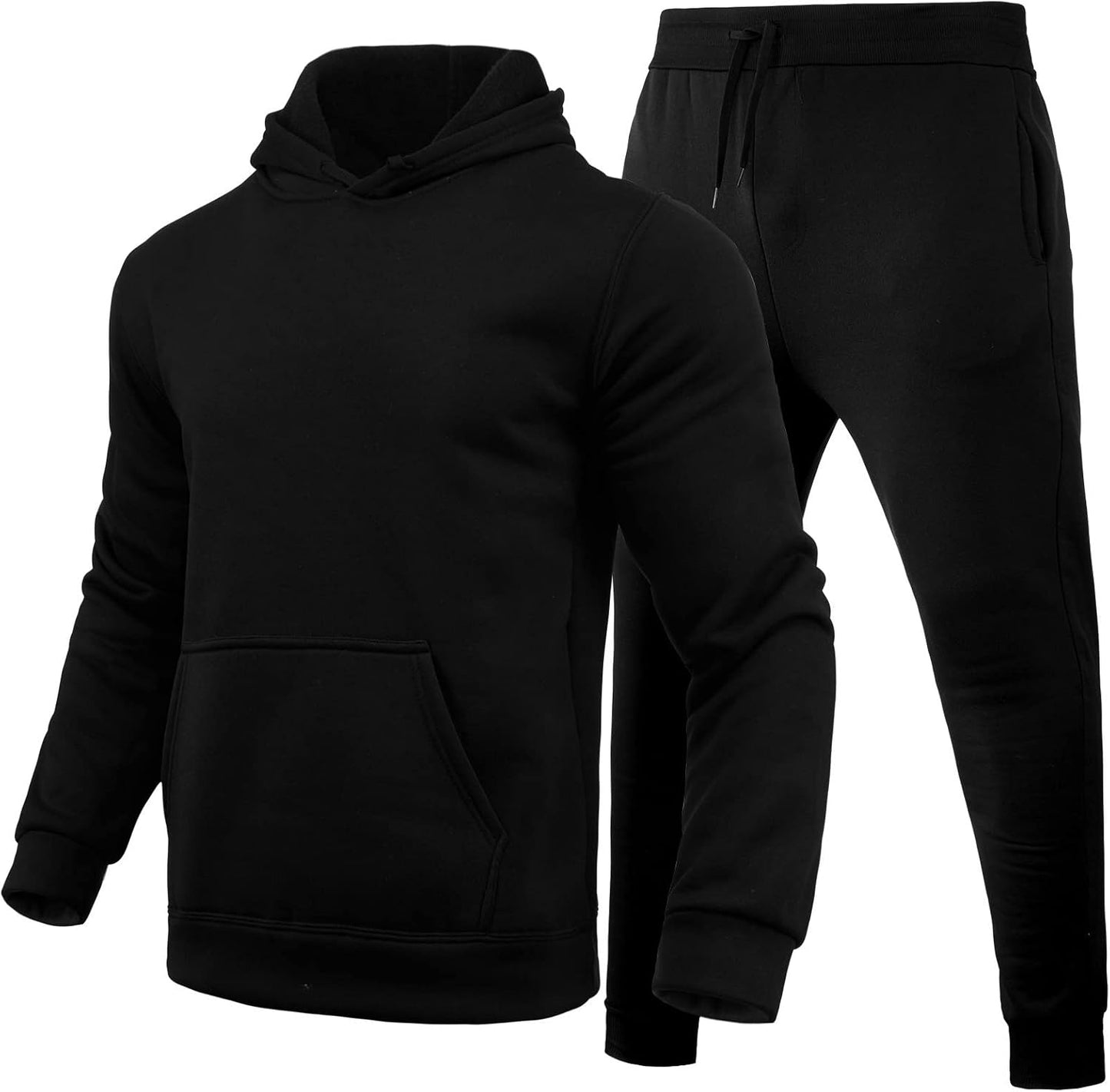 Hooded Sweatshirt 2 Pieces Set Casual Athletic Jogging Clothes