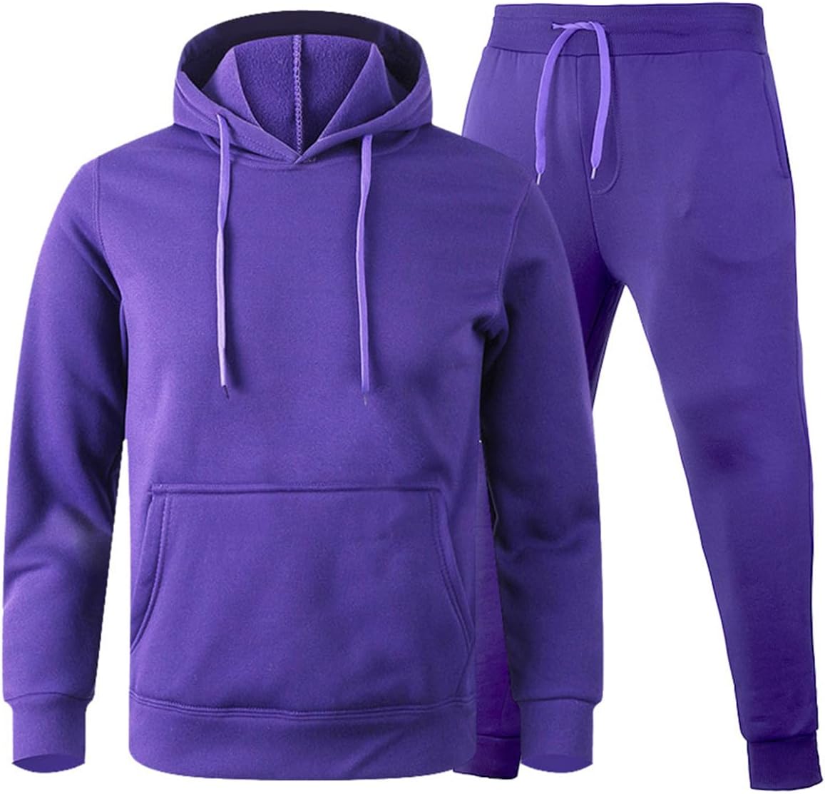 Hooded Sweatshirt 2 Pieces Set Casual Athletic Jogging Clothes