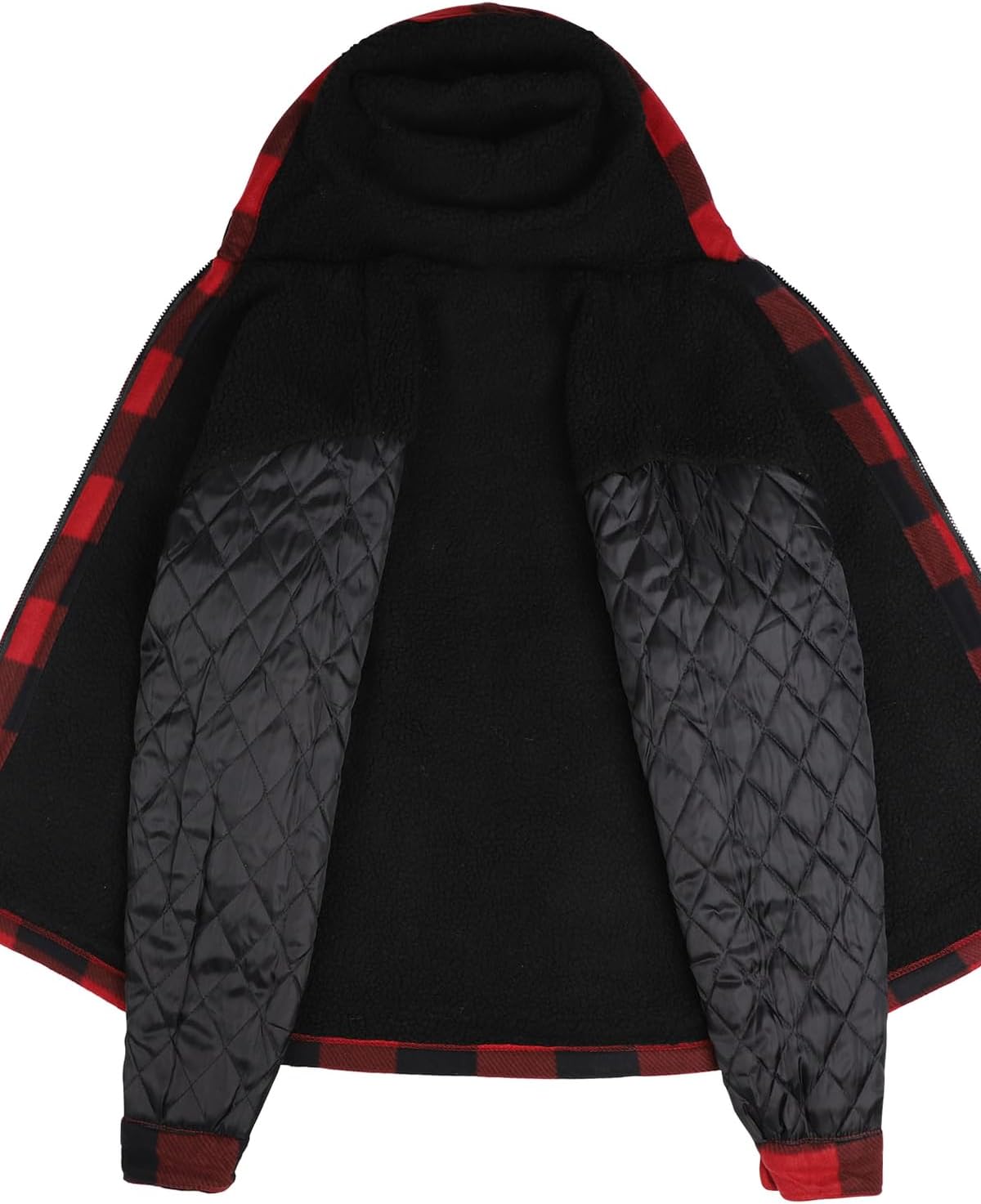 Heavyweight Hoodie for Men Winter Fleece Lined Warm Jacket