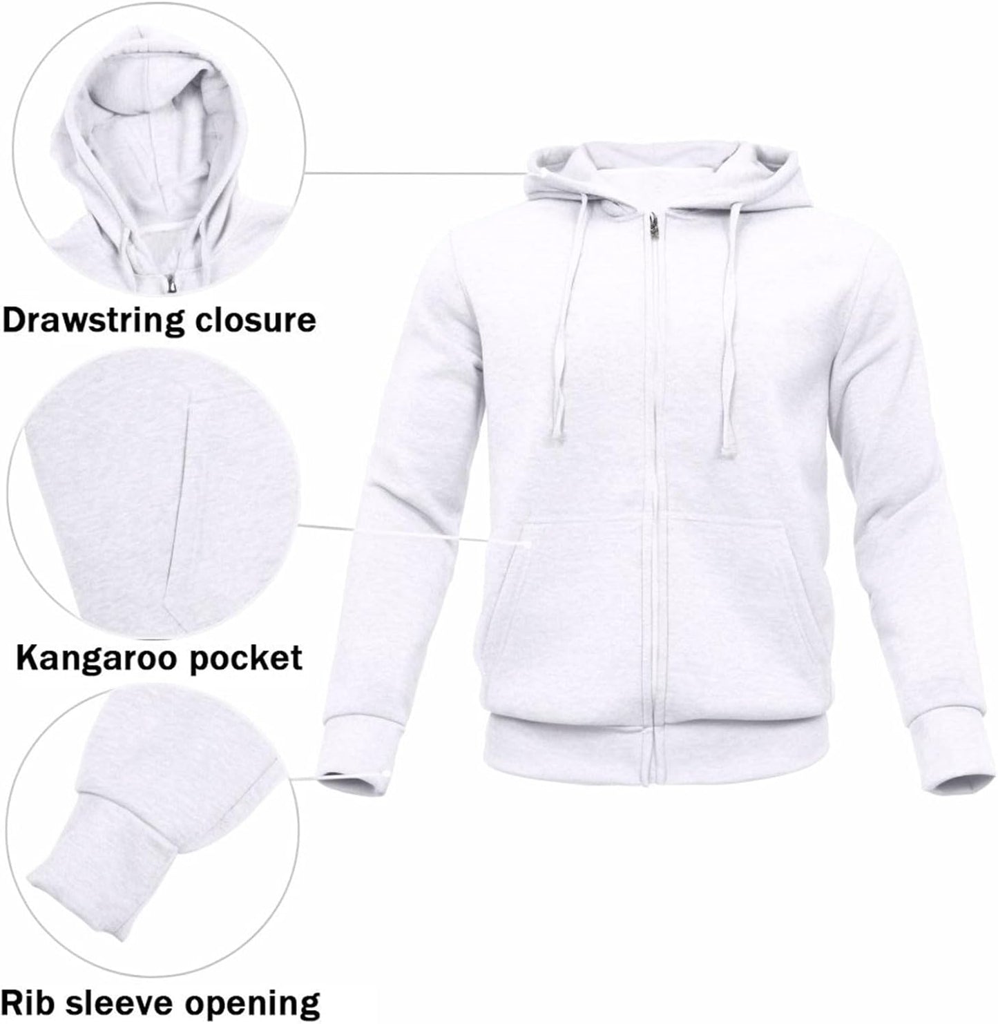 Men's Tracksuits 2 Piece sweatsuits Full Zip Hoodie Sweat suits
