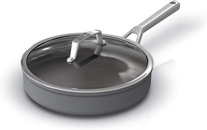 13 Piece Foodi NeverStick Hard Anodized Nonstick Cookware Set Oven Safe Grey