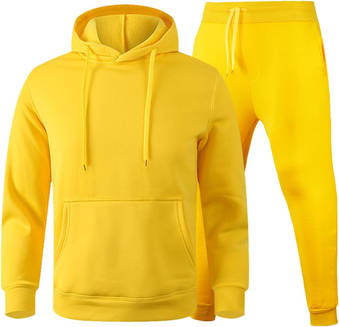 Hooded Sweatshirt 2 Pieces Set Casual Athletic Jogging Clothes