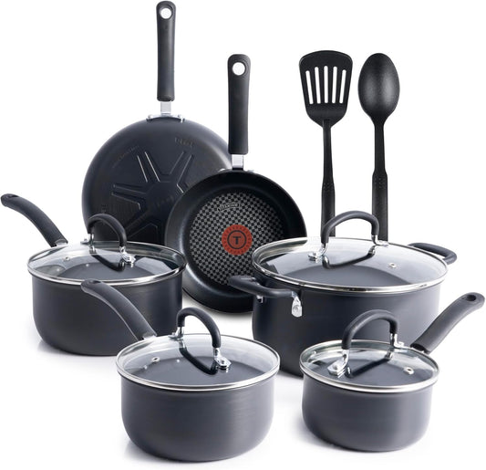 14 Piece Hard Anodized Nonstick Cookware Set Pots Pans Fry Pans and Dutch Oven