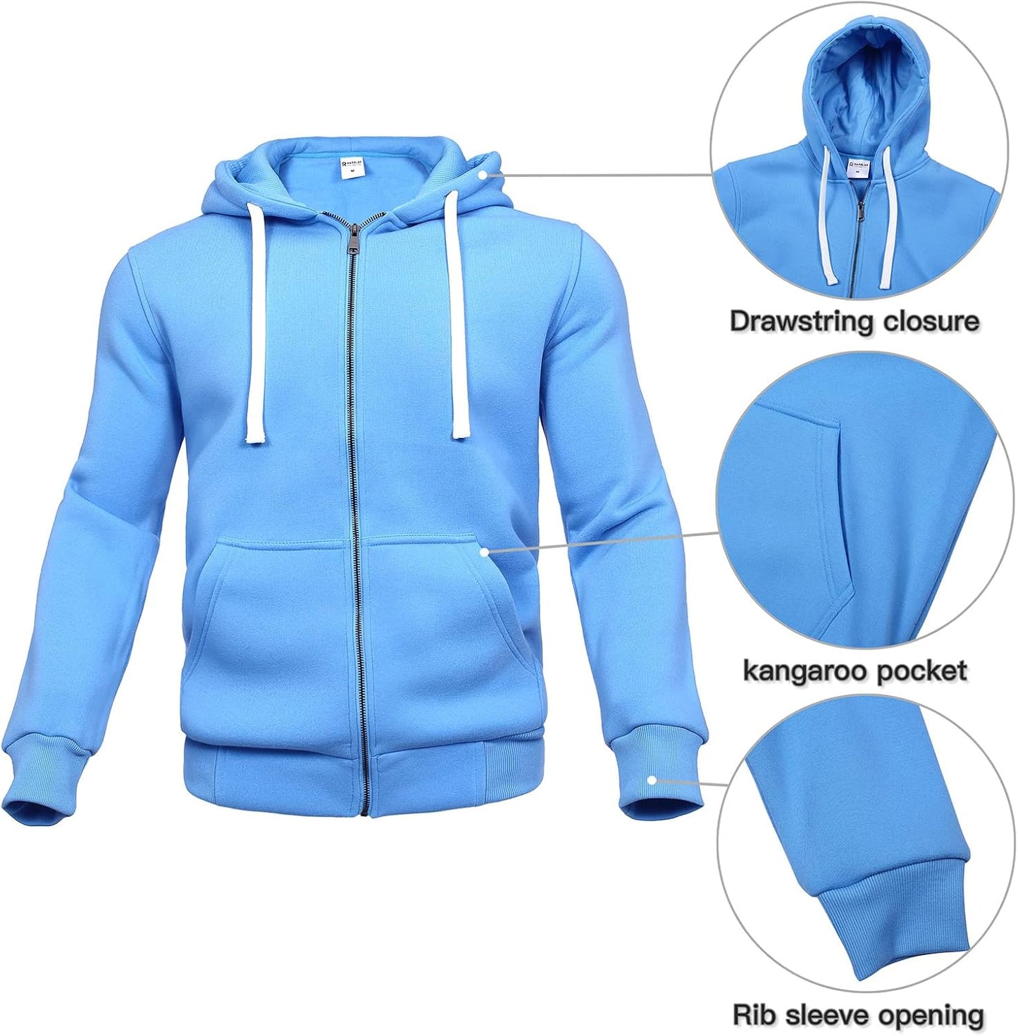 2 Piece Casual Sweat Jogging Suit Set Athletic Full Zip Hoodies