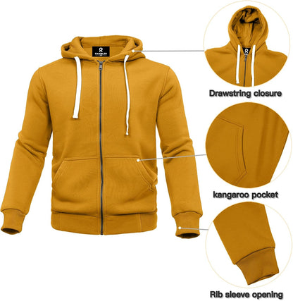 2 Piece Casual Sweat Jogging Suit Set Athletic Full Zip Hoodies