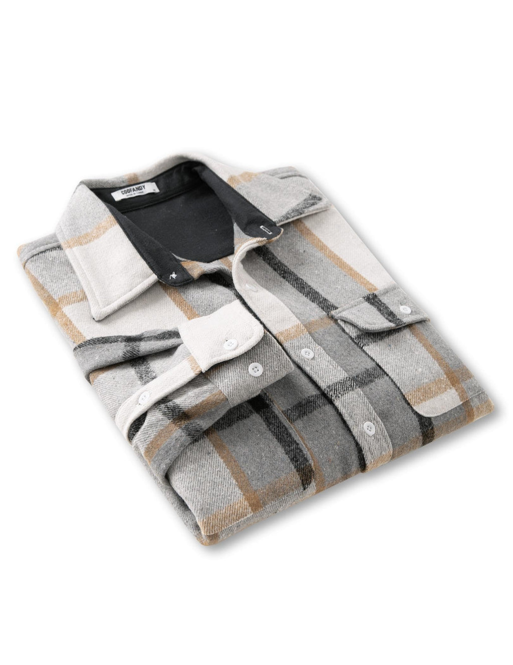 Mens Plaid Flannel Shirt Cotton Long Sleeve Button Down Casual Top