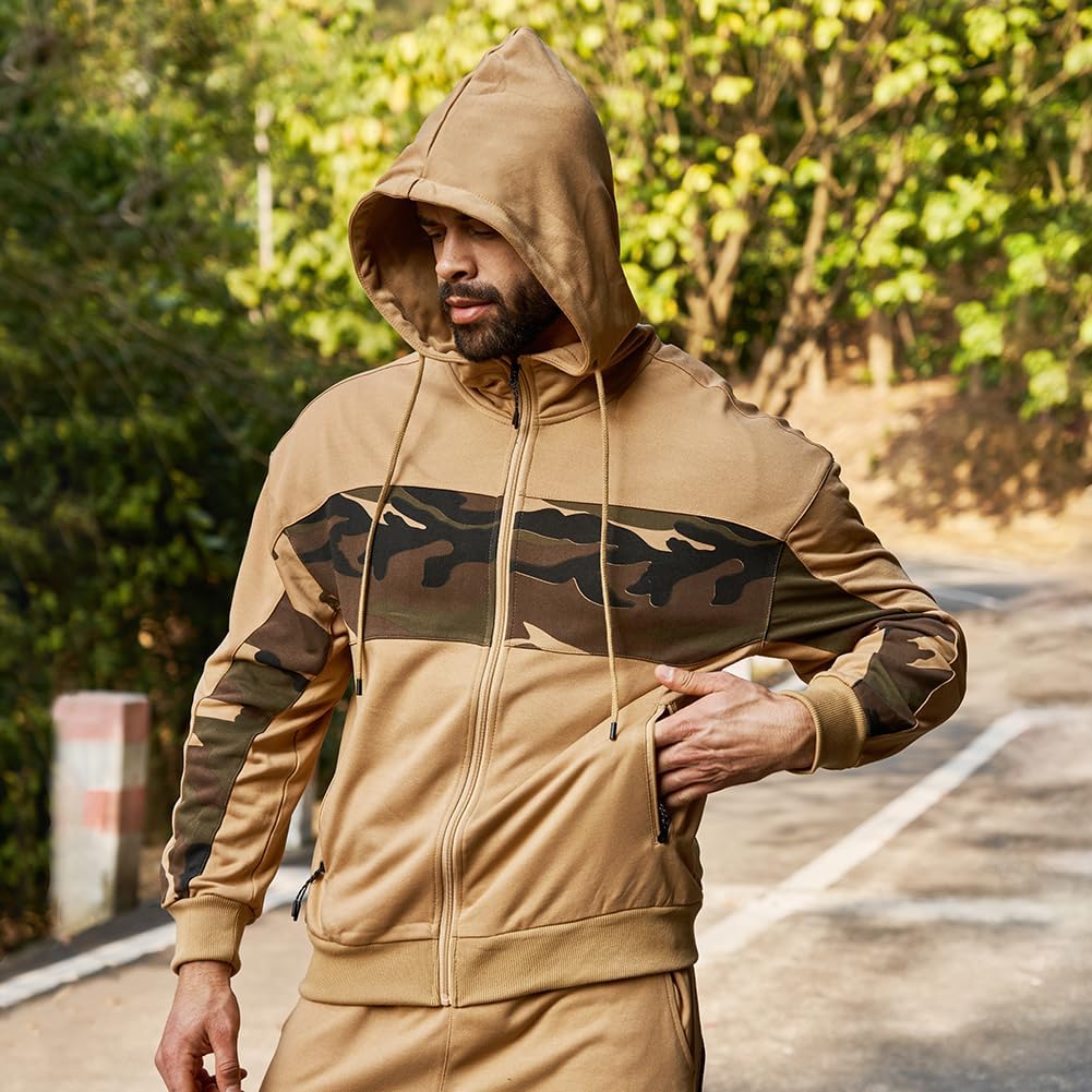 Men's Hooded Athletic Tracksuit Sweatsuits