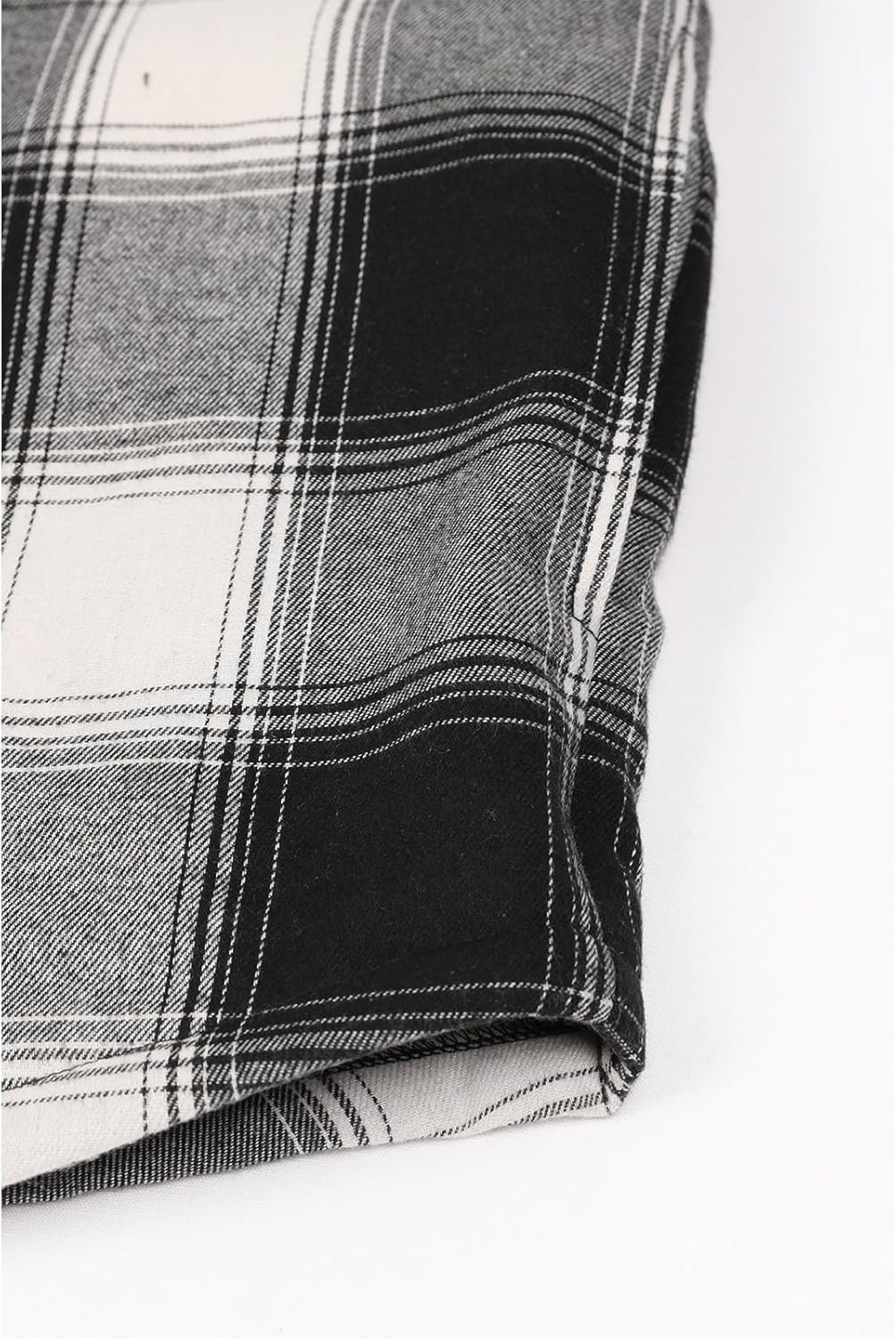 Men's Sherpa Lined Full Zip Hooded Plaid Shirt Jacket