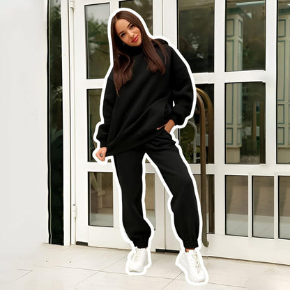 2 Pcs Hoodie Jogger Sweatsuits