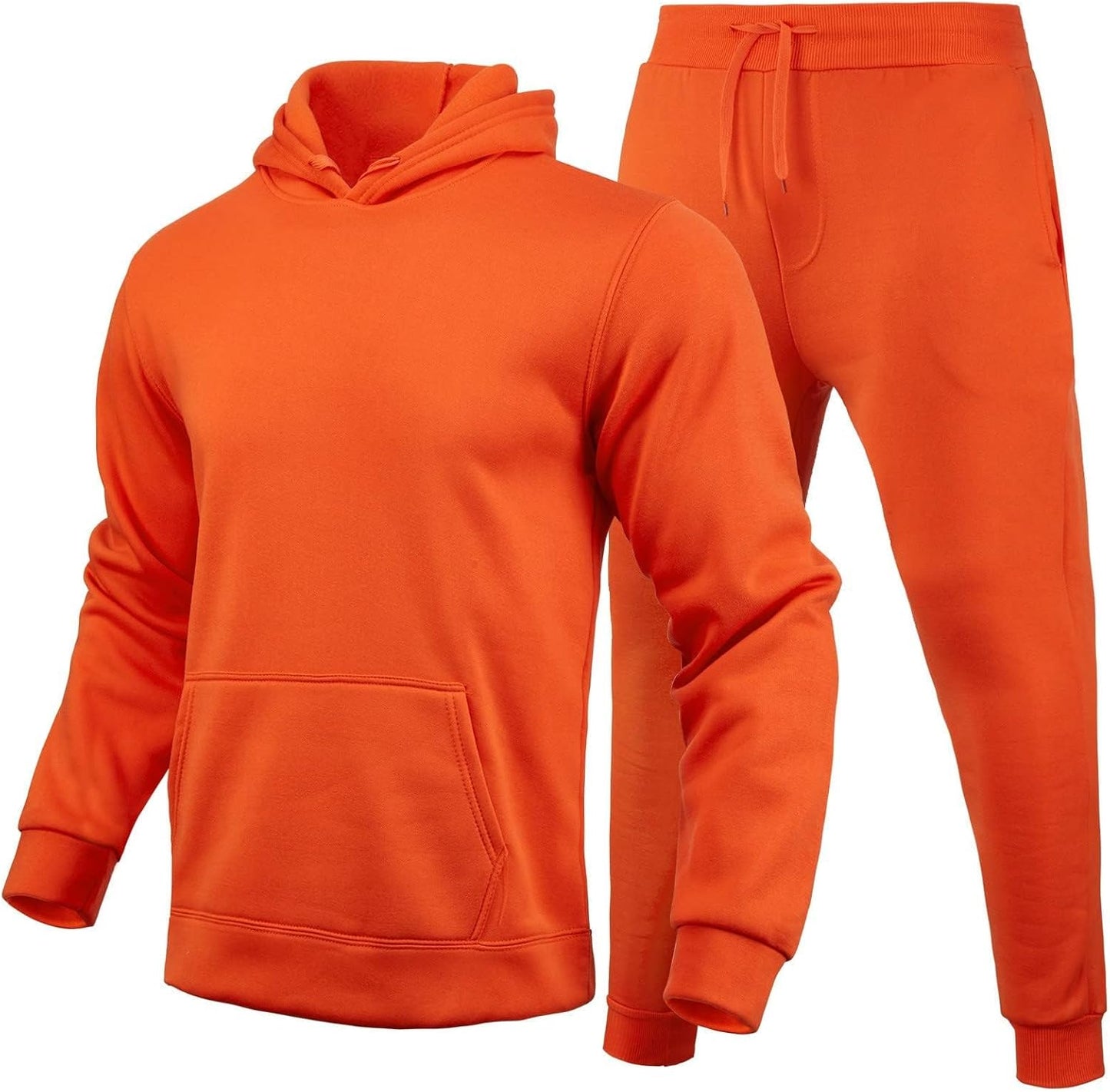 Hooded Sweatshirt 2 Pieces Set Casual Athletic Jogging Clothes