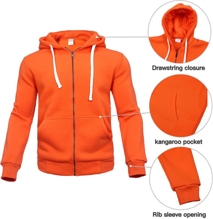 2 Piece Casual Sweat Jogging Suit Set Athletic Full Zip Hoodies