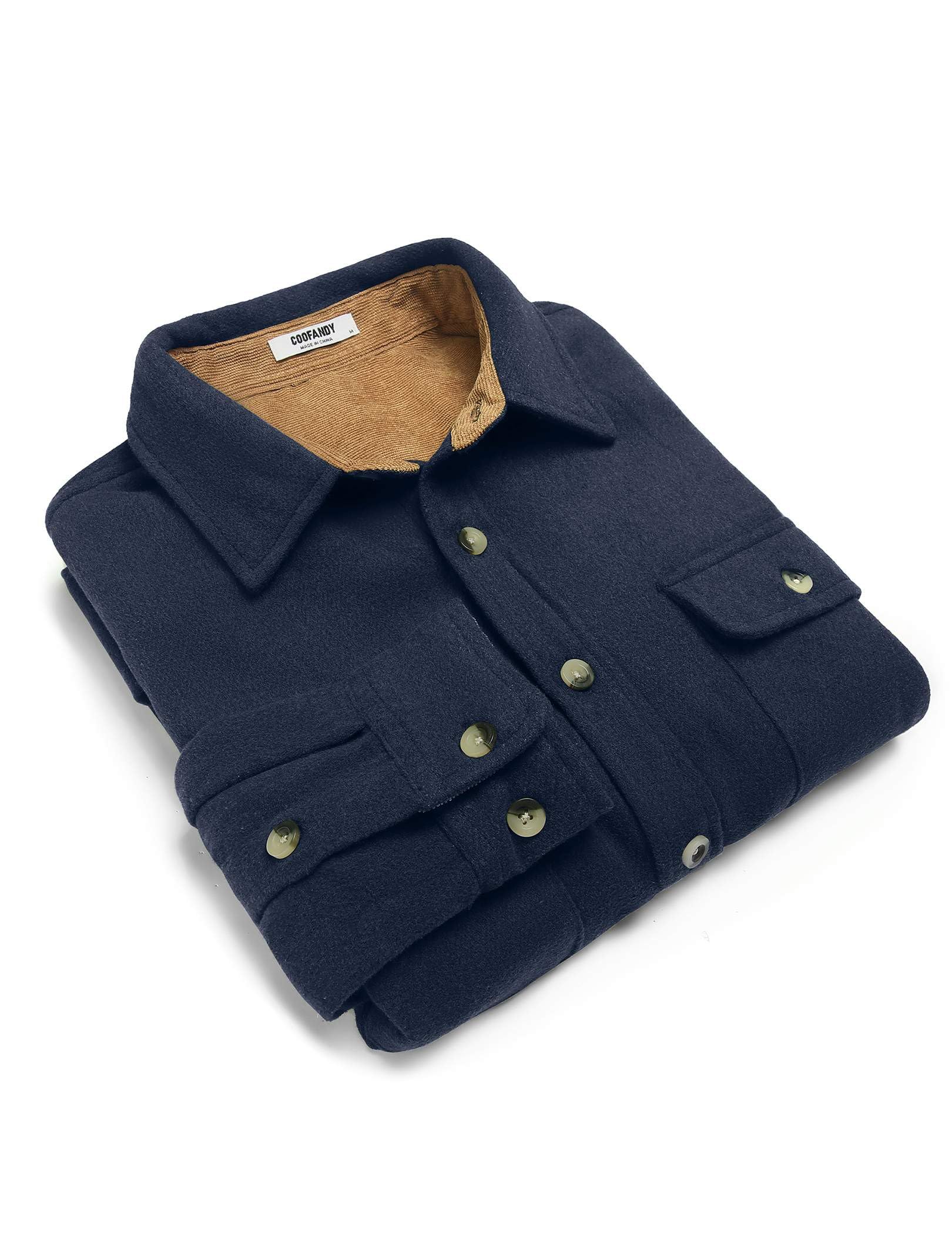 Mens Flannel Cotton Shirt Long Sleeve Plaid Button Down With Pockets