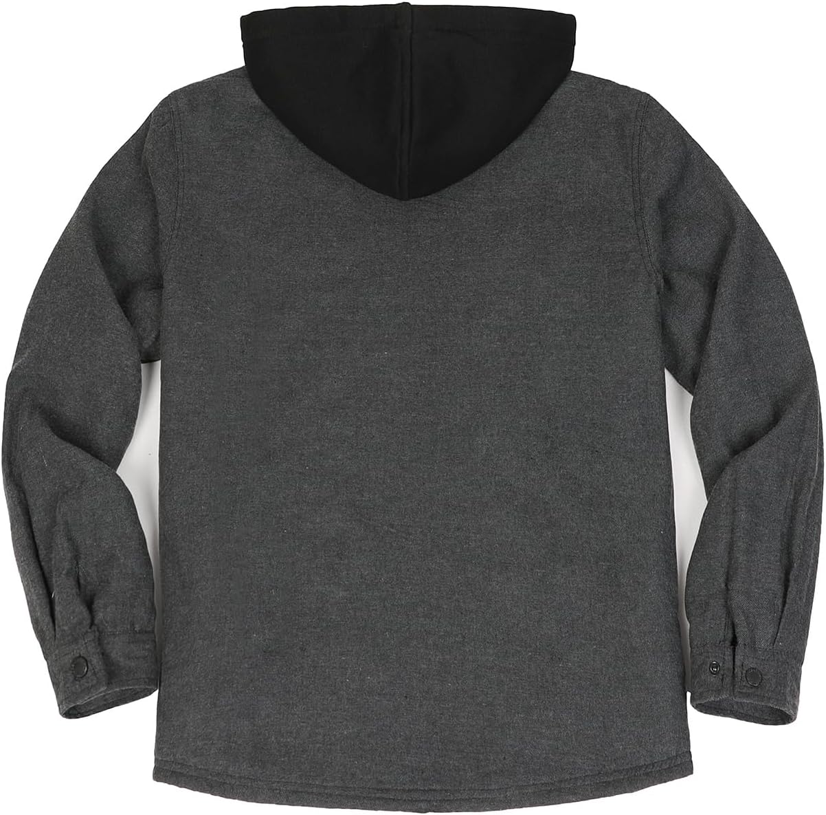 Men's Sherpa Lined Full Zip Hooded Plaid Shirt Jacket