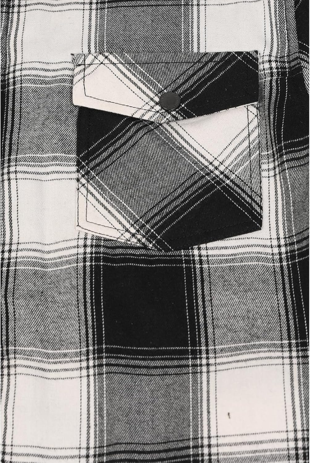 Men's Sherpa Lined Full Zip Hooded Plaid Shirt Jacket