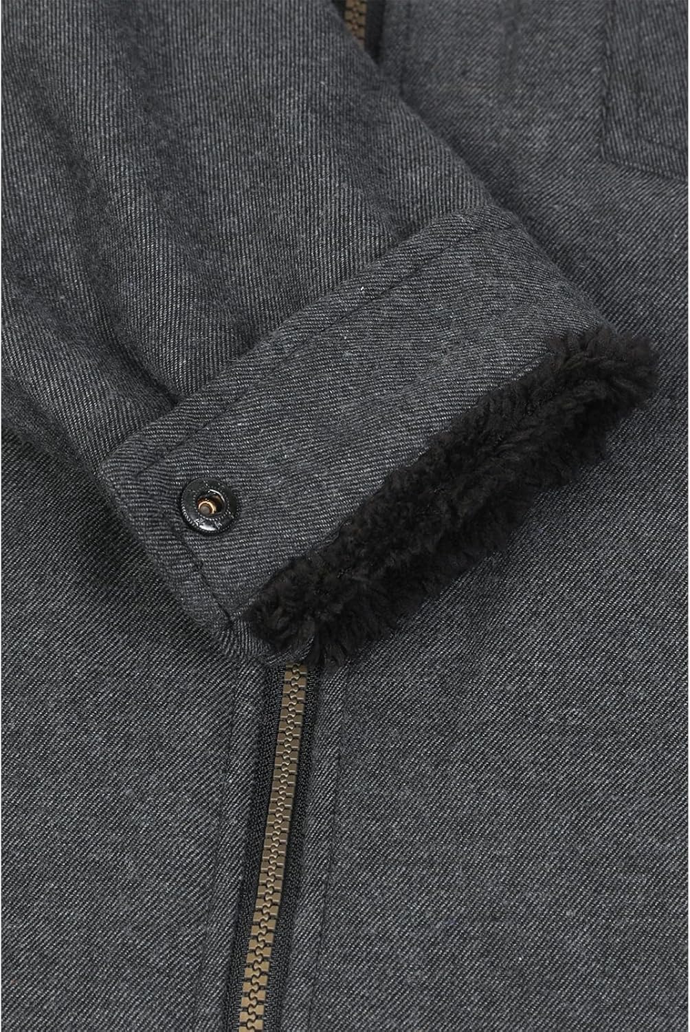 Men's Sherpa Lined Full Zip Hooded Plaid Shirt Jacket