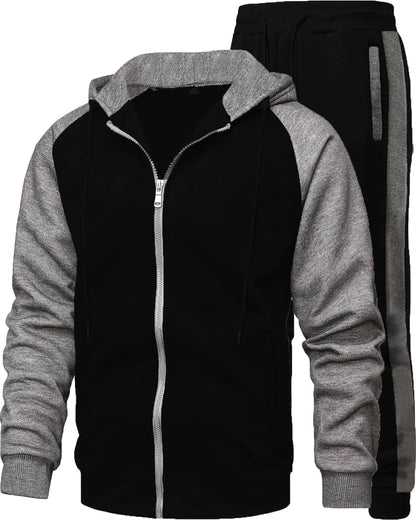 Men's 2 Pieces Tracksuits Drawstring Waistband Sweatsuit