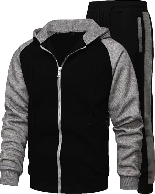 Men's 2 Pieces Tracksuits Drawstring Waistband Sweatsuit