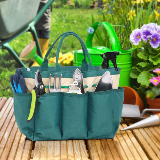 Foldable Heavy Duty Garden Kneeler and Seat with EVA Pad and Tool Pouches