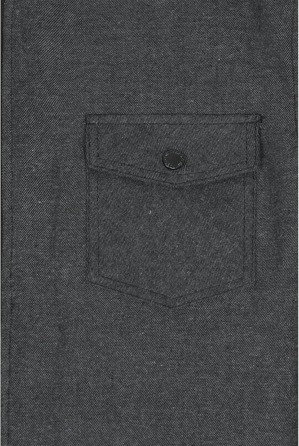 Men's Sherpa Lined Full Zip Hooded Plaid Shirt Jacket