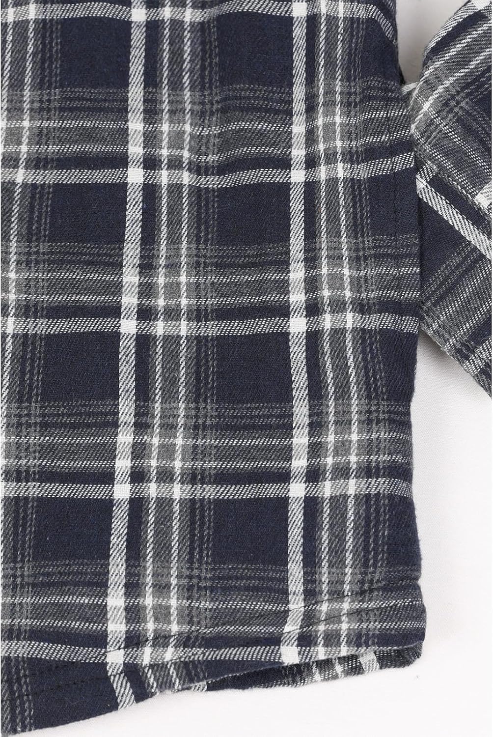 Men's Sherpa Lined Full Zip Hooded Plaid Shirt Jacket