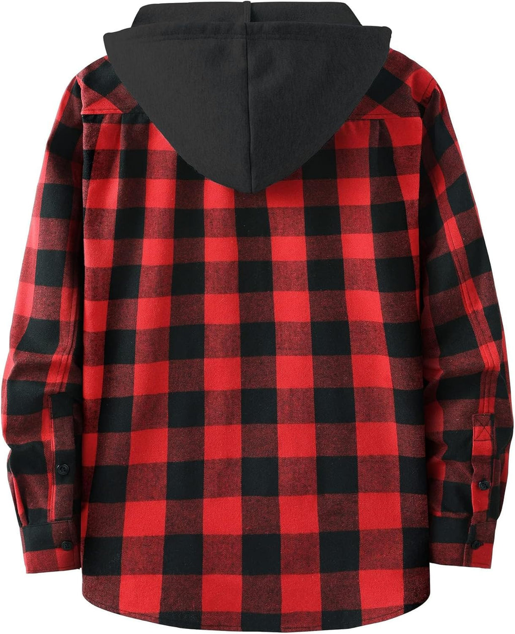 3 Pack Men's Flannel Hoodie Shirts Long Sleeve
