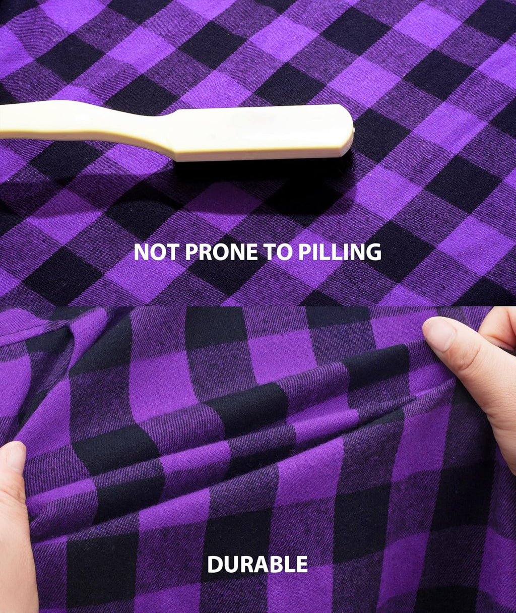 3 Pack Men's Flannel Hoodie Shirts Long Sleeve