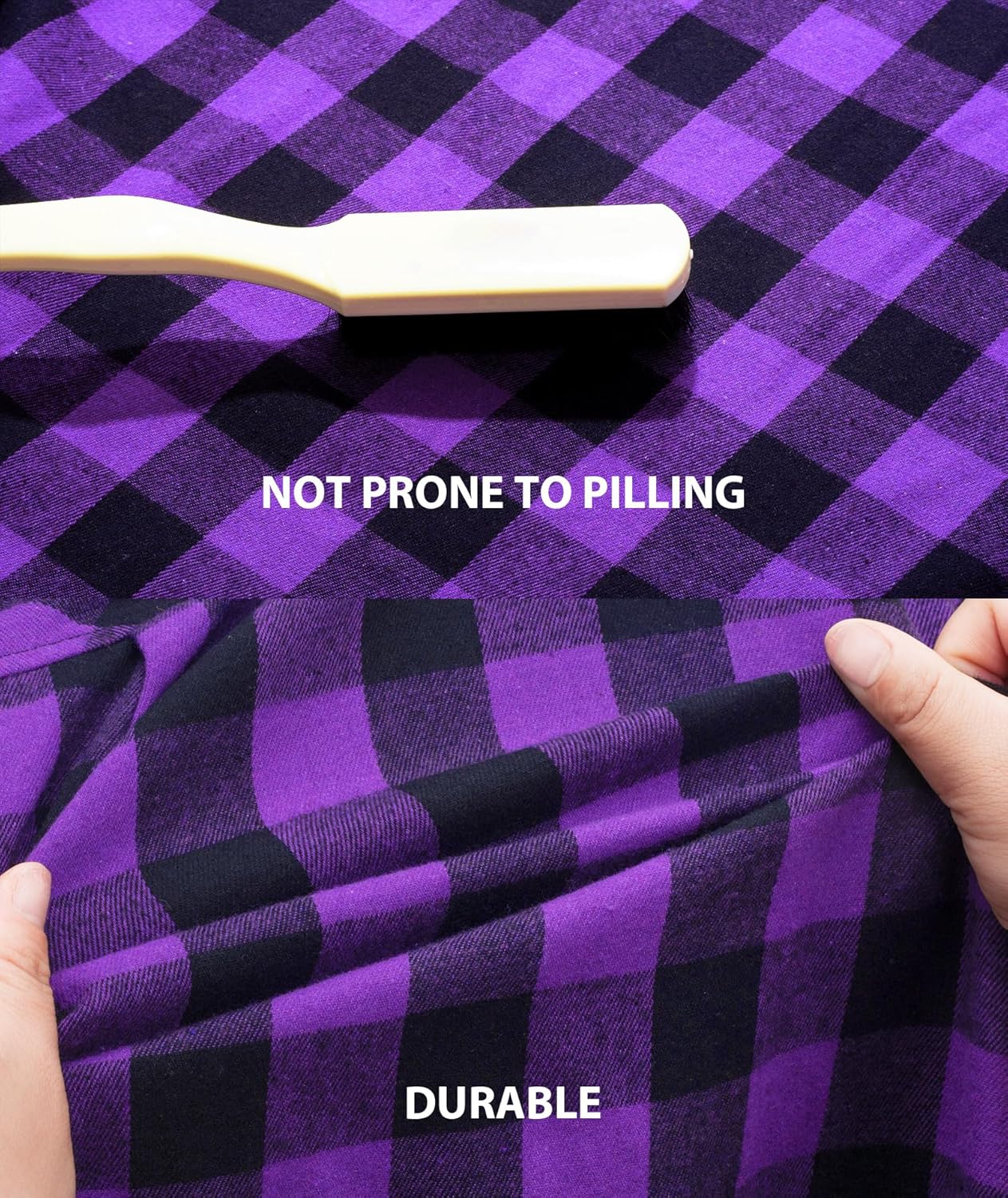 3 Pack Men's Flannel Hoodie Shirts Long Sleeve