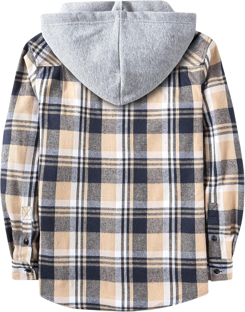 3 Pack Men's Flannel Hoodie Shirts Long Sleeve