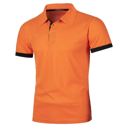 New Solid Color Polo Shirt