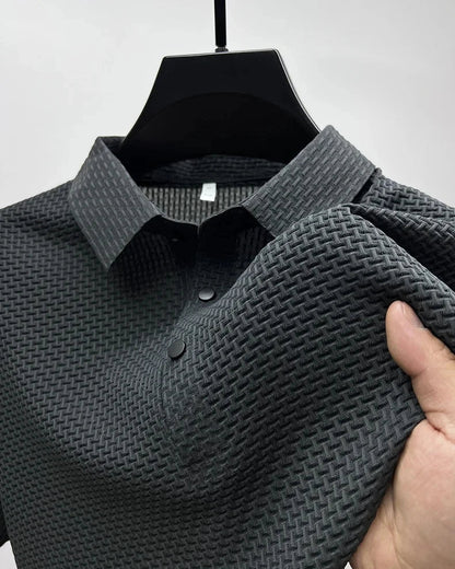 Men's Short Sleeve Top summer Ice Silk Breathable Polo T-shirts