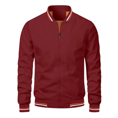 Men's Baseball Bomber Jacket Outerwear Coat
