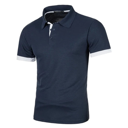 New Solid Color Polo Shirt