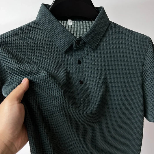 Silk Knitted Polo Shirt