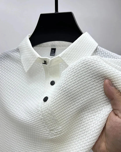 Men's Short Sleeve Top summer Ice Silk Breathable Polo T-shirts