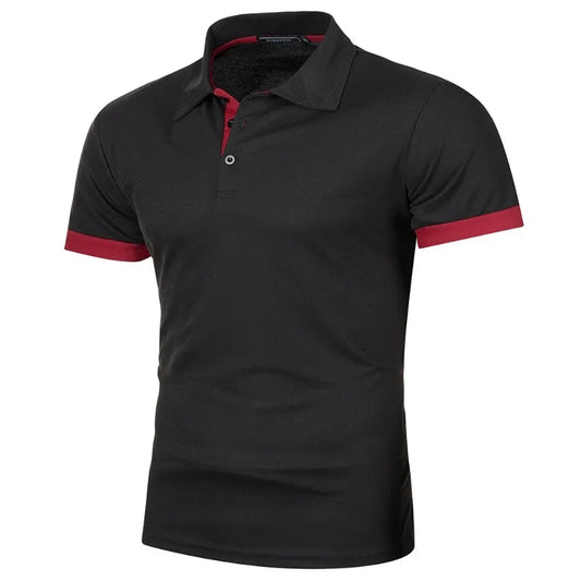 New Solid Color Polo Shirt