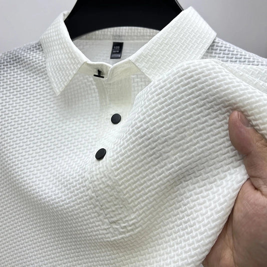 Silk Knitted Polo Shirt