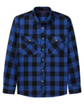 Men’s Flannel Shirt Regular Fit Plaid Cotton Long Sleeve Top